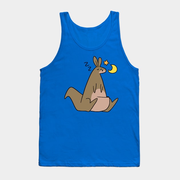 Sleeping Stars and Moon Kangaroo Tank Top by saradaboru